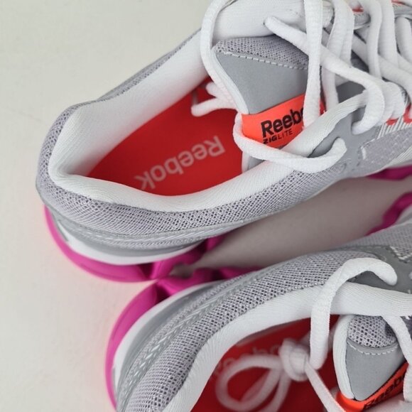 Reebok Ziglite Electrify Women Training Running Silver Pink - Picture 7 of 9